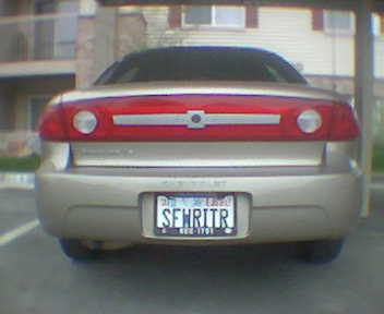 SFWRITR personalized license plate